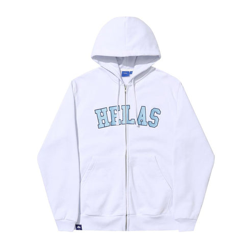 Helas Campus Full Zip Sweat A Capuche Zip - White - Streetart.fr